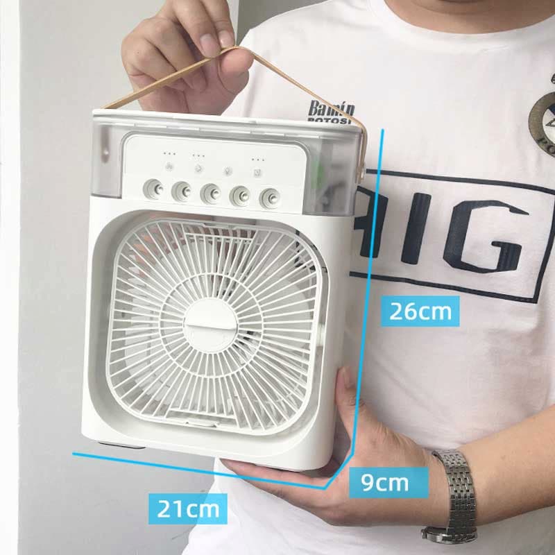 Mini Air Conditioner Fan Premium 3 In 1 Desk Cooling Fan Spray | Free Power Bank